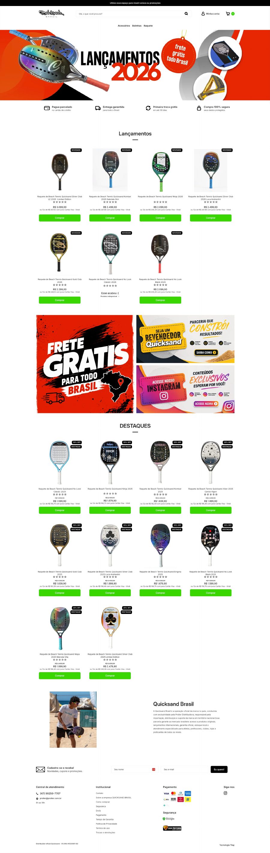 Site Quicksand Brasil